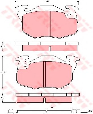 Тормозные колодки TRW GDB1079
