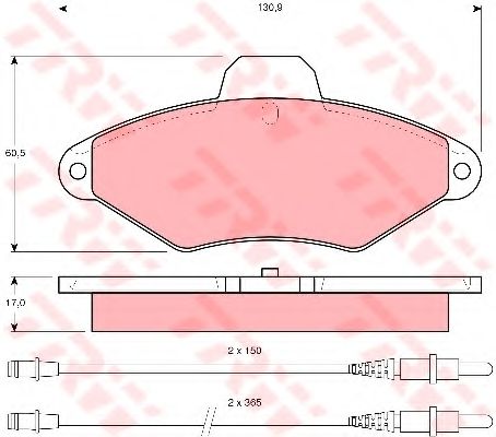 Тормозные колодки TRW GDB1101