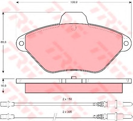 Тормозные колодки TRW GDB1102