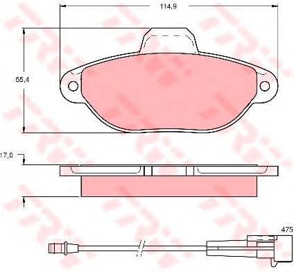 Тормозные колодки TRW GDB1115