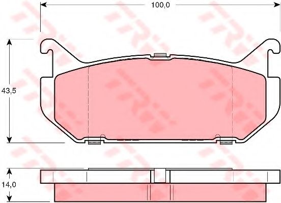 Тормозные колодки TRW GDB1140