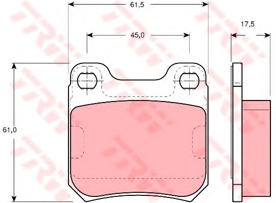 Тормозные колодки TRW GDB1302