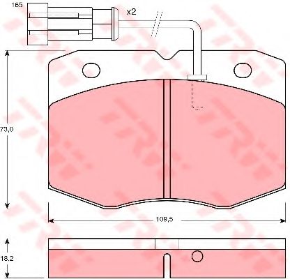 Тормозные колодки TRW GDB1356