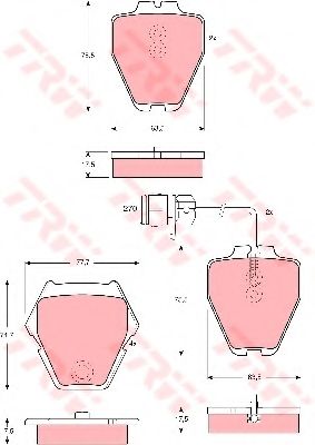 Тормозные колодки TRW GDB1371