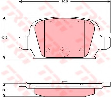 Тормозные колодки TRW GDB1412