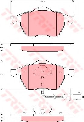 Тормозные колодки TRW GDB1440