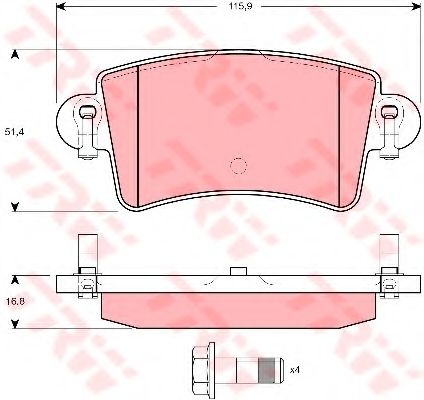 Тормозные колодки TRW GDB1470
