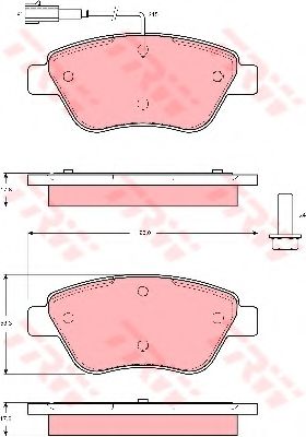 Гальмівні колодки TRW GDB1482