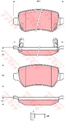 Тормозные колодки TRW GDB1515