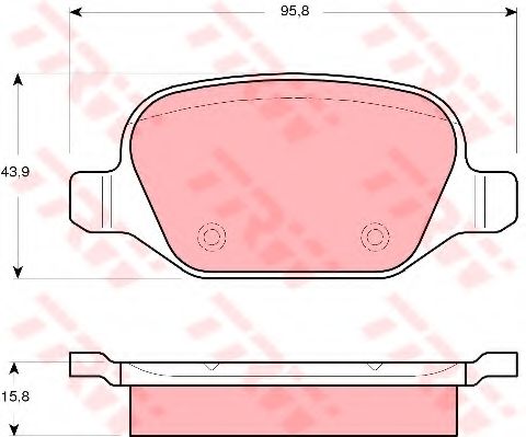 Тормозные колодки TRW GDB1520