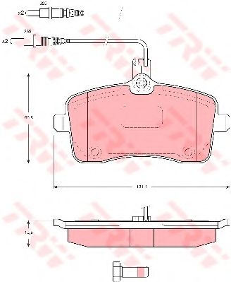 Тормозные колодки TRW GDB1594
