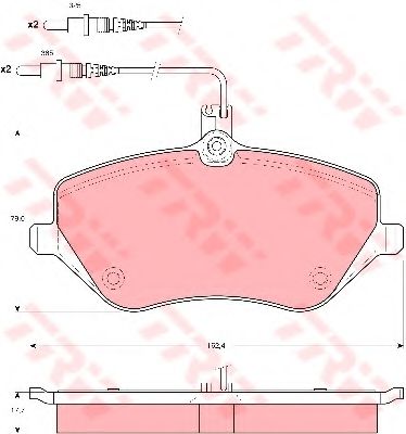 Тормозные колодки TRW GDB1595