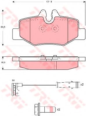 Тормозные колодки TRW GDB1601