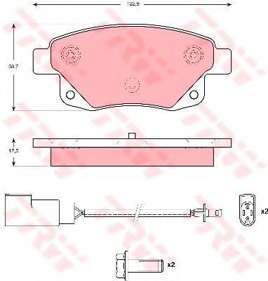 Тормозные колодки TRW GDB1725