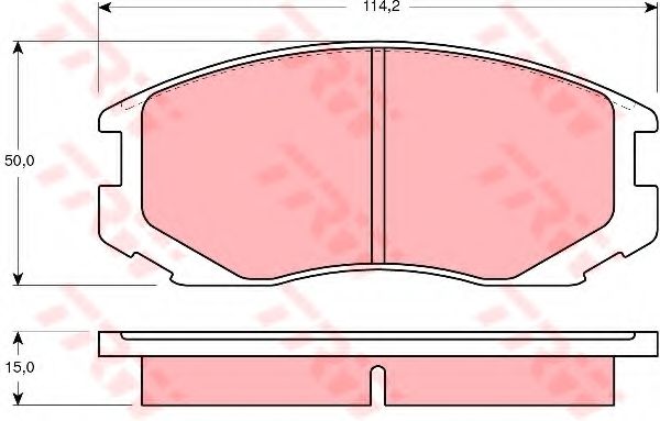 Гальмівні колодки TRW GDB3046