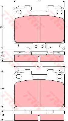 Тормозные колодки TRW GDB3104