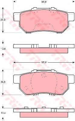 Тормозные колодки TRW GDB3113