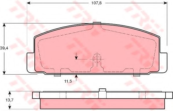 Тормозные колодки TRW GDB3194