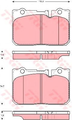 Тормозные колодки TRW GDB3226
