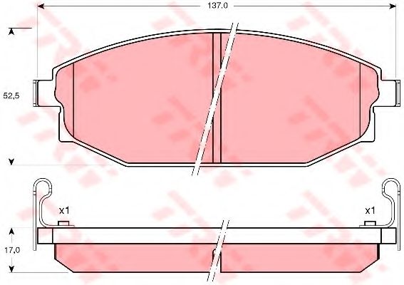 Гальмівні колодки TRW GDB3232