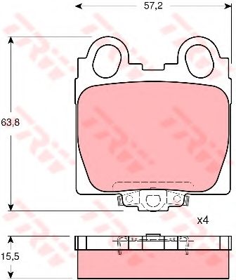 Тормозные колодки TRW GDB3233