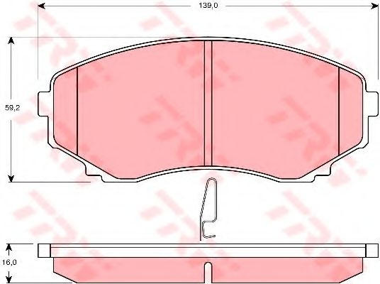 Тормозные колодки TRW GDB3255