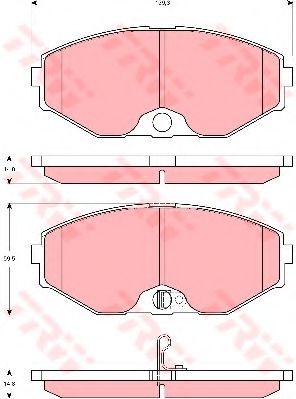 Гальмівні колодки TRW GDB3273