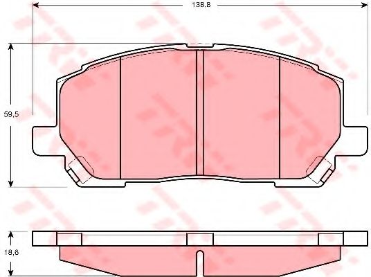Тормозные колодки TRW GDB3286