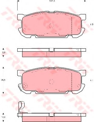 Тормозные колодки TRW GDB3303