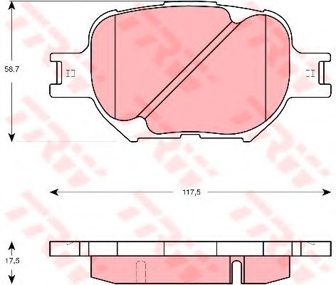 Тормозные колодки TRW GDB3316