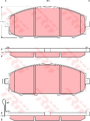 Гальмівні колодки TRW GDB3361
