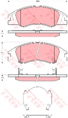 Тормозные колодки TRW GDB3367