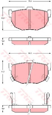 Тормозные колодки TRW GDB3368