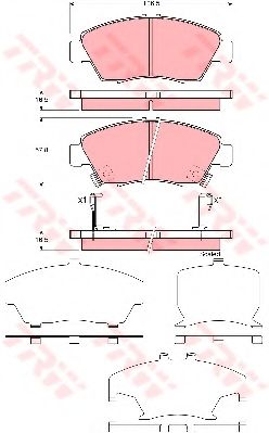 Тормозные колодки TRW GDB3375