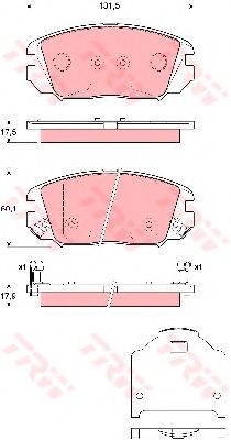 Тормозные колодки TRW GDB3409