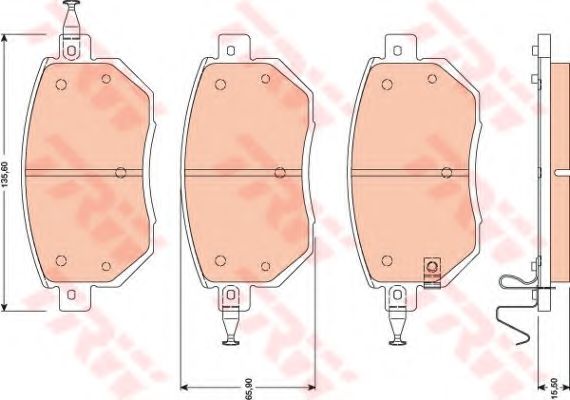 Тормозные колодки TRW GDB3416