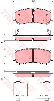 Тормозные колодки TRW GDB3419