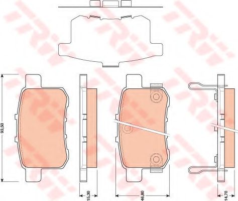 Тормозные колодки TRW GDB3482