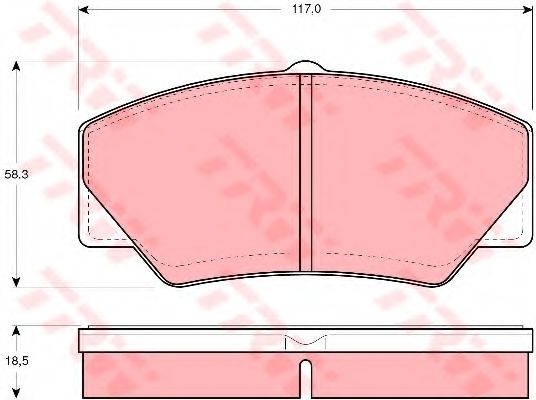 Тормозные колодки TRW GDB349