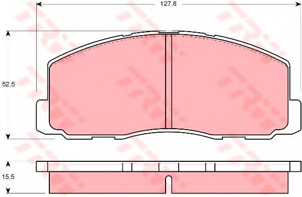 Гальмівні колодки TRW GDB355