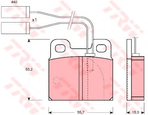Тормозные колодки TRW GDB363