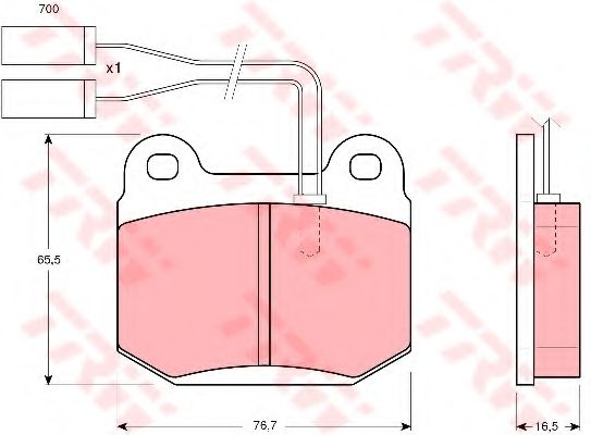 Тормозные колодки TRW GDB364