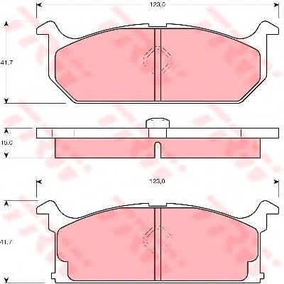 Тормозные колодки TRW GDB382
