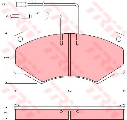 Гальмівні колодки TRW GDB389