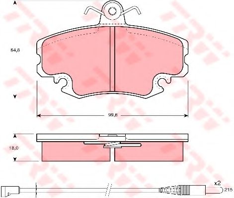 Тормозные колодки TRW GDB400