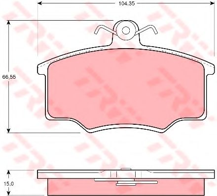 Тормозные колодки TRW GDB403