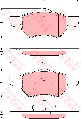 Тормозные колодки TRW GDB4128