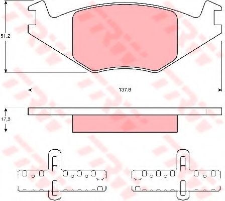 Тормозные колодки TRW GDB463