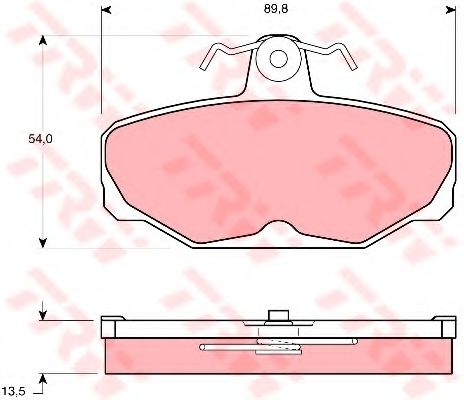 Тормозные колодки TRW GDB472