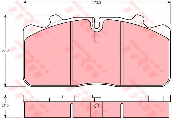Тормозные колодки TRW GDB5069